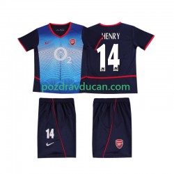 Nogometni Dresovi Arsenal Thierry Henry 14 Retro Dječji Gostujući dres 2002 2004 Kratkih Rukava