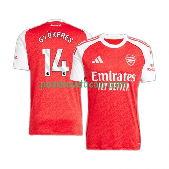 Nogometni Dresovi Arsenal Viktor Gyokeres 14 Muški Domaći dres 2025-2026 Kratkih Rukava