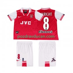 Nogometni Dresovi Arsenal WRIGHT 8 1996 1997 Retro Dječji Domaći dres Kratkih Rukava