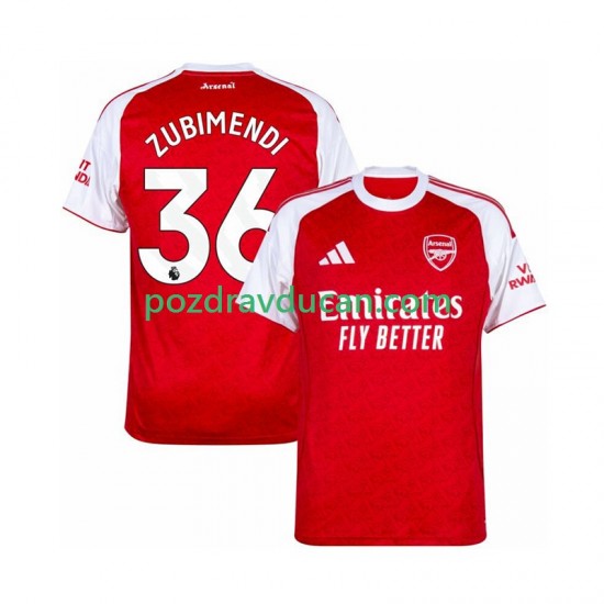 Nogometni Dresovi Arsenal Zubimendi 36 Muški Domaći dres 2025-2026 Kratkih Rukava