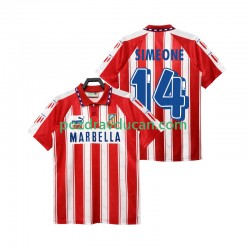 Nogometni Dresovi Atlético Madrid SIMEONE 14 1995 Retro Muški Domaći dres 1994 Kratkih Rukava