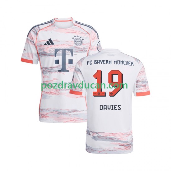 Nogometni Dresovi FC Bayern München Alphonso Davies 19 Muški Gostujući dres 2025-2026 Kratkih Rukava