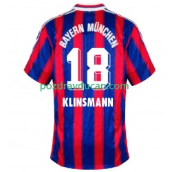 Nogometni Dresovi FC Bayern München Klinsmann 18 1995 1997 Retro Muški Domaći dres Kratkih Rukava