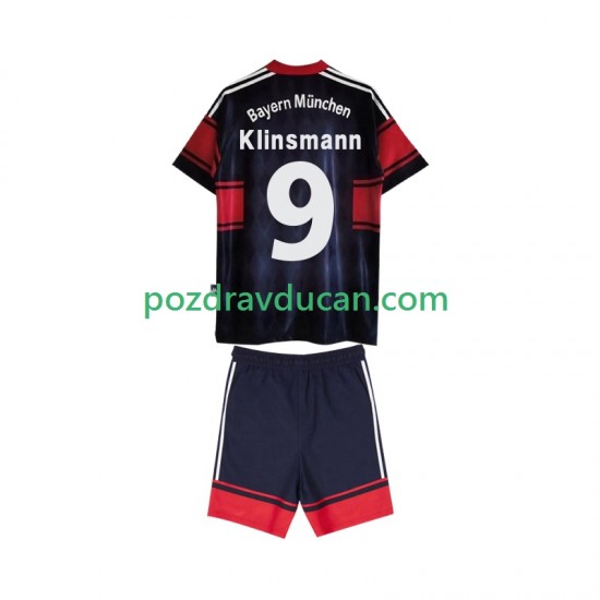 Nogometni Dresovi FC Bayern München Klinsmann 9 1997 Retro Dječji Domaći dres 1999 Kratkih Rukava