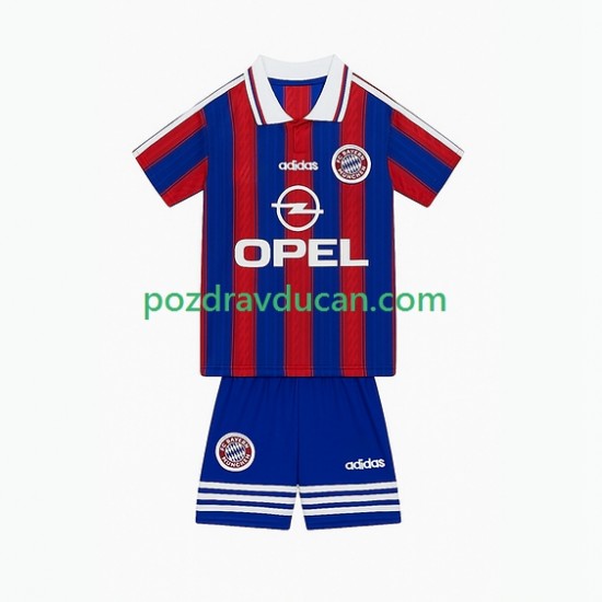 Nogometni Dresovi FC Bayern München 1995 1997 Retro Dječji Domaći dres Kratkih Rukava