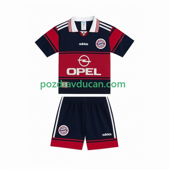 Nogometni Dresovi FC Bayern München 1997 Retro Dječji Domaći dres 1999 Kratkih Rukava