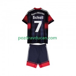 Nogometni Dresovi FC Bayern München Scholl 7 1997 Retro Dječji Domaći dres 1999 Kratkih Rukava