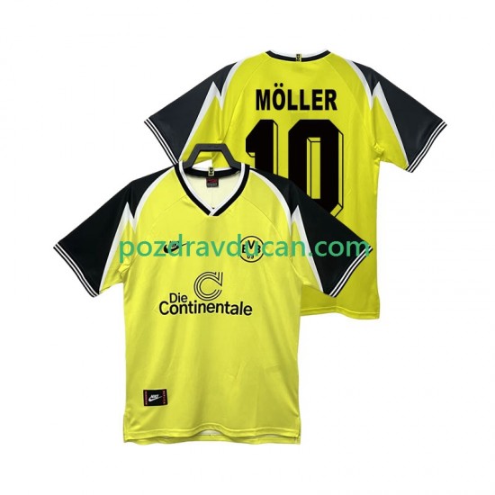 Nogometni Dresovi Borussia Dortmund Moller 10 1995 1996 Retro Muški Domaći dres Kratkih Rukava