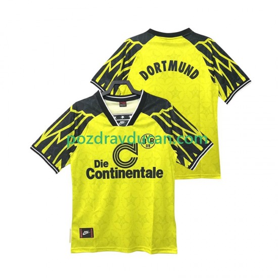 Nogometni Dresovi Borussia Dortmund 1995 Retro Muški Domaći dres 1994 Kratkih Rukava