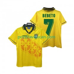 Nogometni Dresovi Brazil BEBETO 7 Retro Muški Domaći dres 1994 Kratkih Rukava