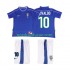 Nogometni Dresovi Brazil RIVALDO 10 Retro Dječji Gostujući dres 1998 Kratkih Rukava