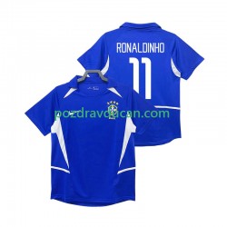 Nogometni Dresovi Brazil RONALDINHO 11 Retro Muški Gostujući dres 2002 Kratkih Rukava