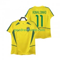 Nogometni Dresovi Brazil RONALDINHO 11 Retro Muški Domaći dres 2002 Kratkih Rukava