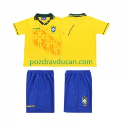 Nogometni Dresovi Brazil Retro Dječji Domaći dres 1994 Kratkih Rukava