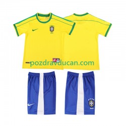 Nogometni Dresovi Brazil Retro Dječji Domaći dres 1998 Kratkih Rukava