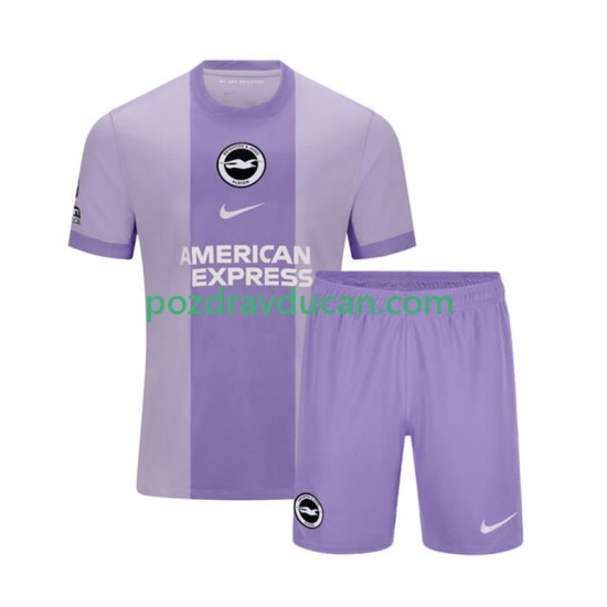 Nogometni Dresovi Brighton & Hove Albion Dječji Gostujući dres 2025-2026 Kratkih Rukava
