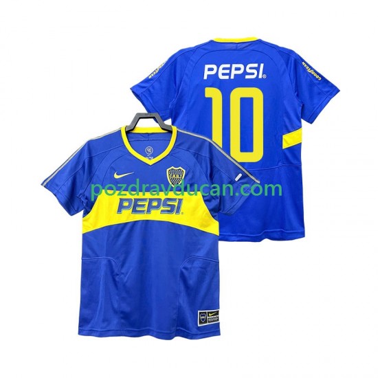 Nogometni Dresovi CA Boca Juniors PEPSI 10 2003 Retro Muški Domaći dres 2004 Kratkih Rukava
