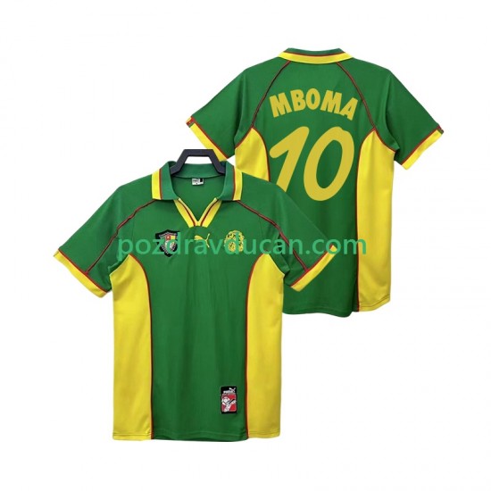 Nogometni Dresovi Kamerun MBOBA 10 Retro Muški Domaći dres 1998 Kratkih Rukava