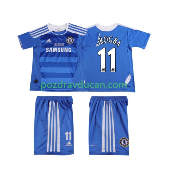 Nogometni Dresovi Chelsea DROGBA 11 2012 Retro Dječji Domaći dres 2011 Kratkih Rukava
