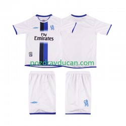 Nogometni Dresovi Chelsea 2003 Retro Dječji Gostujući dres 2004 Kratkih Rukava