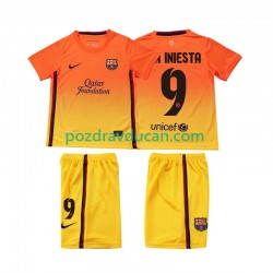 Nogometni Dresovi FC Barcelona A INIESTA 9 2012 2013 Retro Dječji Gostujući dres Kratkih Rukava