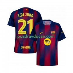 Nogometni Dresovi FC Barcelona Frenkie de Jong 21 Champions League Muški Domaći dres 2025-2026 Kratkih Rukava
