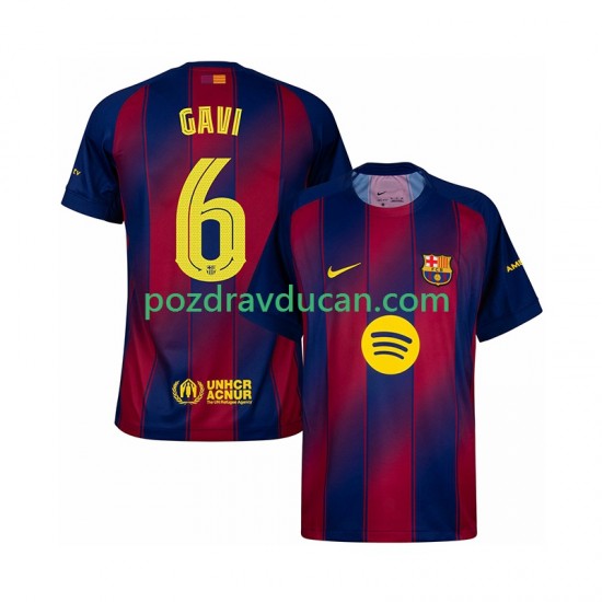 Nogometni Dresovi FC Barcelona Gavi 6 Champions League Muški Domaći dres 2025-2026 Kratkih Rukava