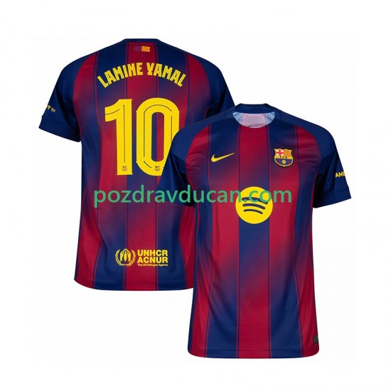Nogometni Dresovi FC Barcelona Lamine Yamal 10 Champions League Muški Domaći dres 2025-2026 Kratkih Rukava