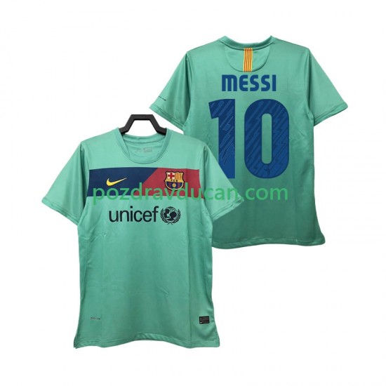 Nogometni Dresovi FC Barcelona Lionel Messi 10 Retro Muški Gostujući dres 2011 2010 Kratkih Rukava