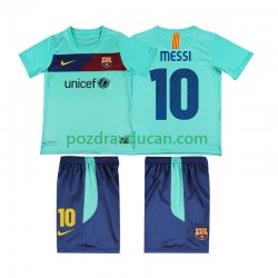 Nogometni Dresovi FC Barcelona Lionel Messi 10 Retro Dječji Gostujući dres 2011 2010 Kratkih Rukava