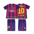 Nogometni Dresovi FC Barcelona Lionel Messi 10 2014 2015 Retro Dječji Domaći dres Kratkih Rukava