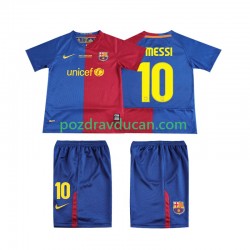 Nogometni Dresovi FC Barcelona Lionel Messi 10 Champions League 2009 Retro Dječji Domaći dres 2008 Kratkih Rukava
