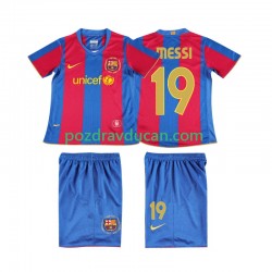Nogometni Dresovi FC Barcelona Lionel Messi 19 2007 Retro Dječji Domaći dres 2008 Kratkih Rukava