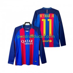 Nogometni Dresovi FC Barcelona Neymar JR 11 2016 2017 Retro Muški Domaći dres Dugi Rukav
