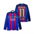 Nogometni Dresovi FC Barcelona Neymar JR 11 2016 2017 Retro Muški Domaći dres Dugi Rukav