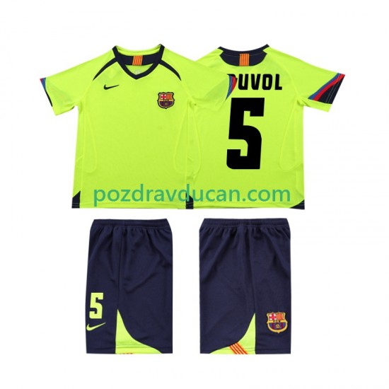 Nogometni Dresovi FC Barcelona PUVDL 5 2005 Retro Dječji Gostujući dres 2006 Kratkih Rukava