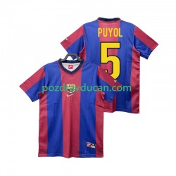 Nogometni Dresovi FC Barcelona PUYOL 5 Retro Muški Domaći dres 1998 1999 Kratkih Rukava