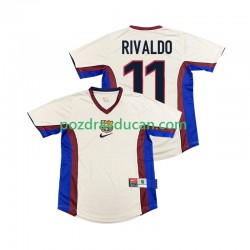 Nogometni Dresovi FC Barcelona RIVALDO 11 Retro Muški Gostujući dres 1998 1999 Kratkih Rukava