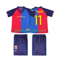Nogometni Dresovi FC Barcelona RIVALDO 11 2000 Retro Dječji Domaći dres 1999 Kratkih Rukava