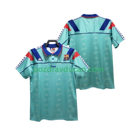 Nogometni Dresovi FC Barcelona 1992 1995 Retro Muški Gostujući dres Kratkih Rukava