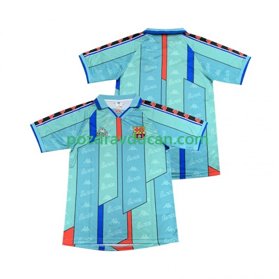 Nogometni Dresovi FC Barcelona 1996 1997 Retro Muški Gostujući dres Kratkih Rukava