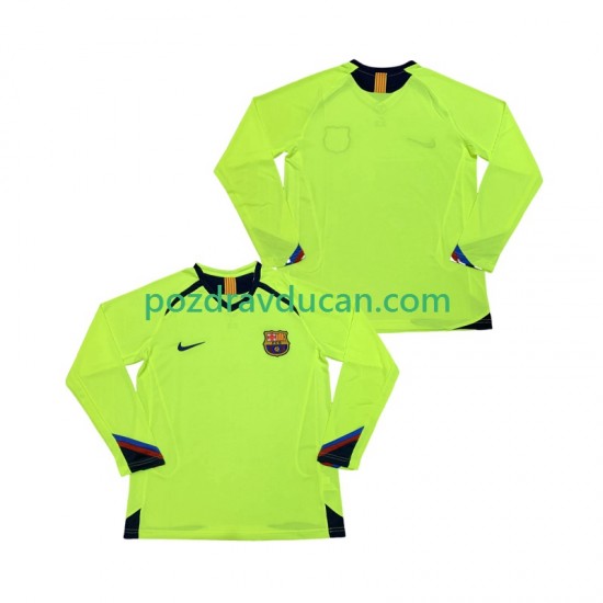Nogometni Dresovi FC Barcelona 2005 Retro Muški Gostujući dres 2006 Dugi Rukav