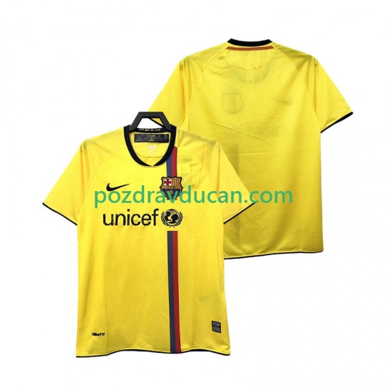 Nogometni Dresovi FC Barcelona 2009 Retro Muški Gostujući dres 2008 Kratkih Rukava