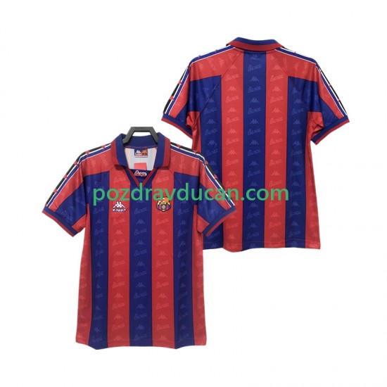 Nogometni Dresovi FC Barcelona 1996 1997 Retro Muški Domaći dres Kratkih Rukava