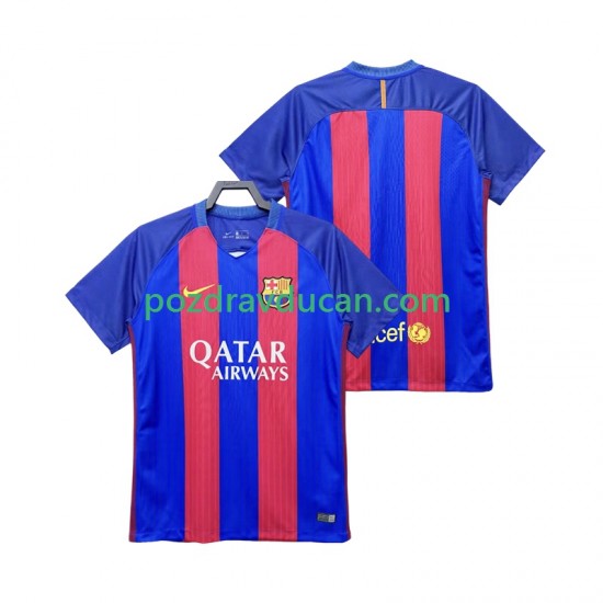 Nogometni Dresovi FC Barcelona 2016 2017 Retro Muški Domaći dres Kratkih Rukava