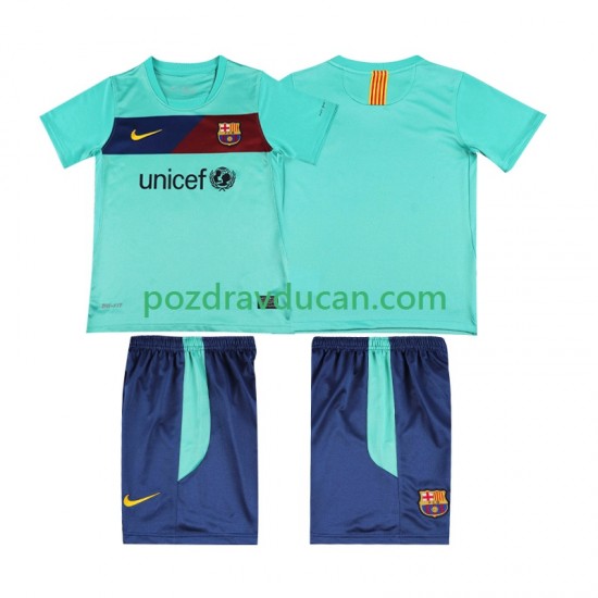 Nogometni Dresovi FC Barcelona Retro Dječji Gostujući dres 2011 2010 Kratkih Rukava