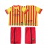 Nogometni Dresovi FC Barcelona 2013 2014 Retro Dječji Gostujući dres Kratkih Rukava