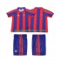 Nogometni Dresovi FC Barcelona 1996 1997 Retro Dječji Domaći dres Kratkih Rukava