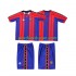 Nogometni Dresovi FC Barcelona 1997 Retro Dječji Domaći dres 1998 Kratkih Rukava
