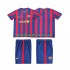 Nogometni Dresovi FC Barcelona 2009 Retro Dječji Domaći dres 2010 Kratkih Rukava
